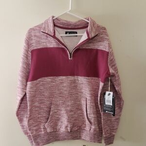 Surf Mentality Fleece 1/4 Zip Pullover Size S NWT